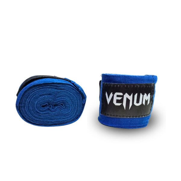 Bandages de Boxe Venum - Disponibles en bleu et rouge, 2/3 mètres.