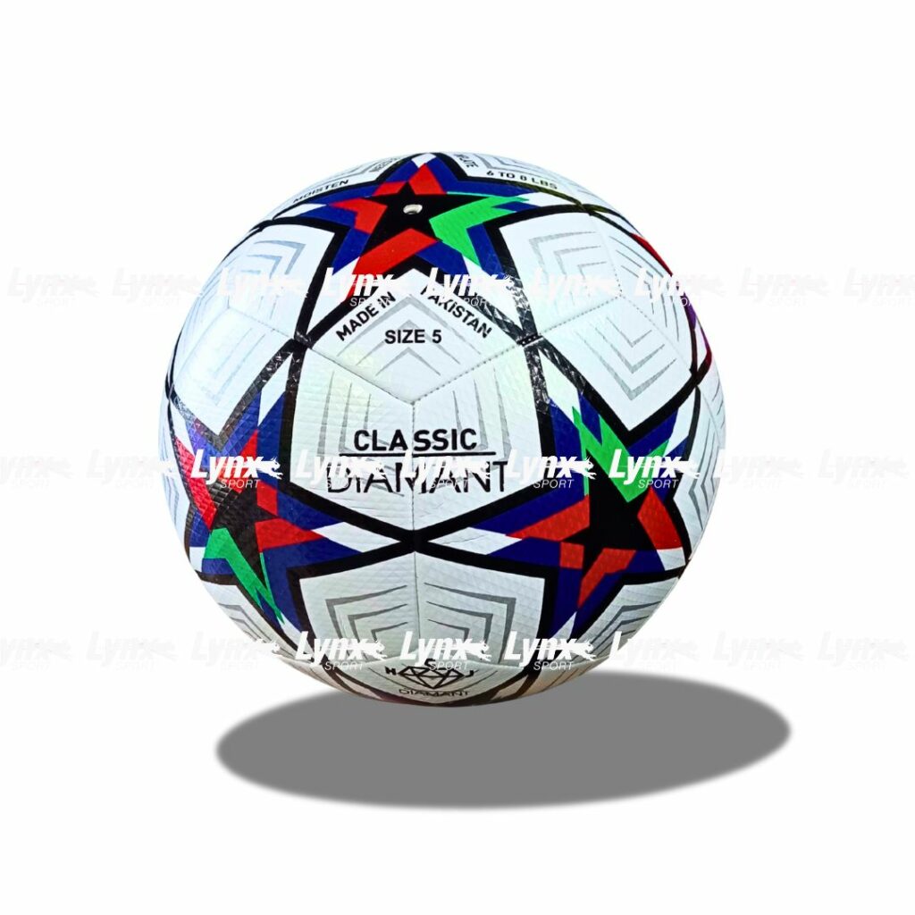 Ballon de Foot DIAMANT Taille 5 Blanc