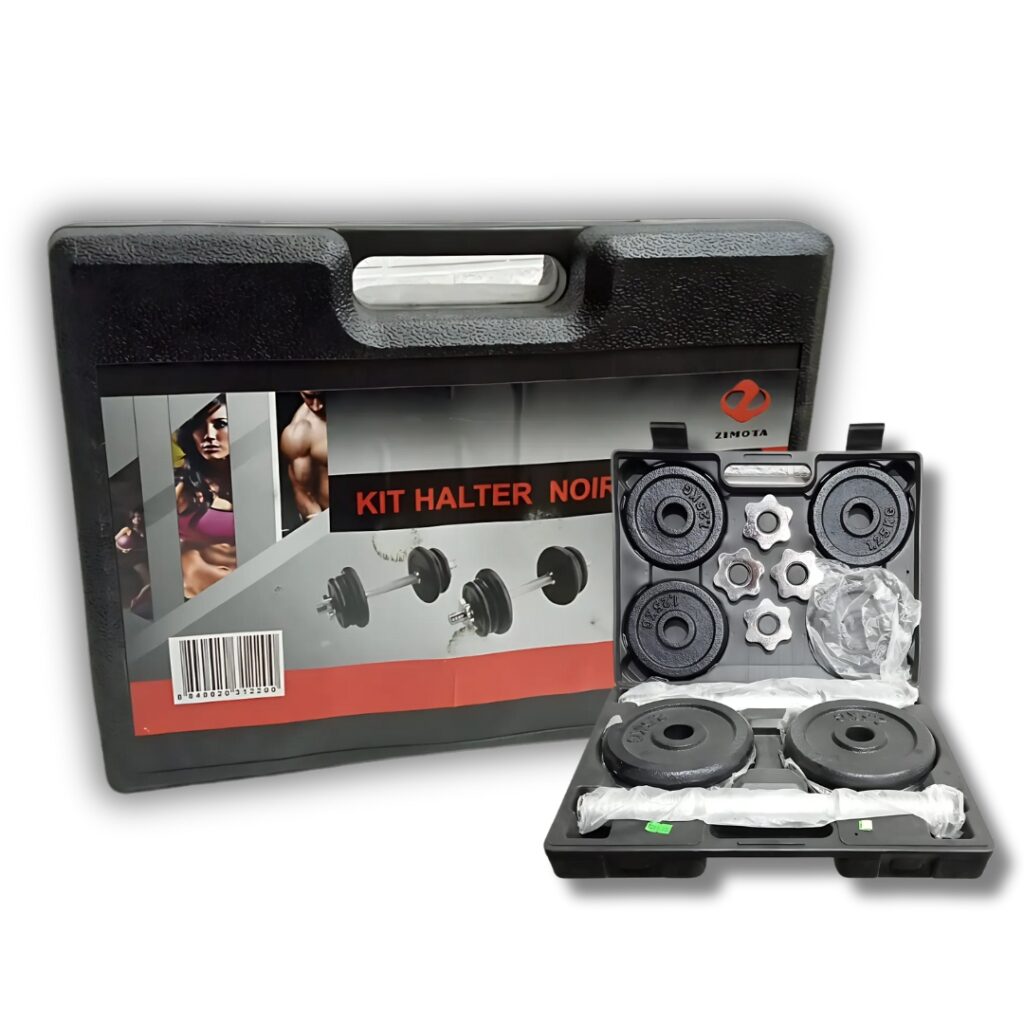 Kit Haltères Noir 20 KG
