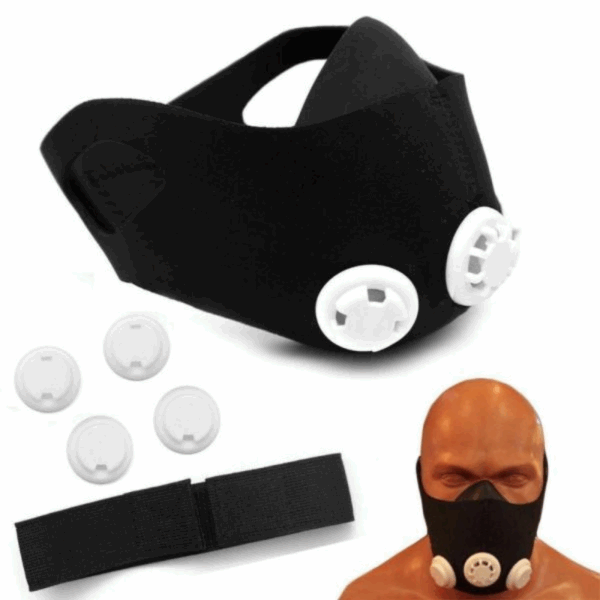 Masque d’entraînement pour améliorer la souffle et la force respiratoire