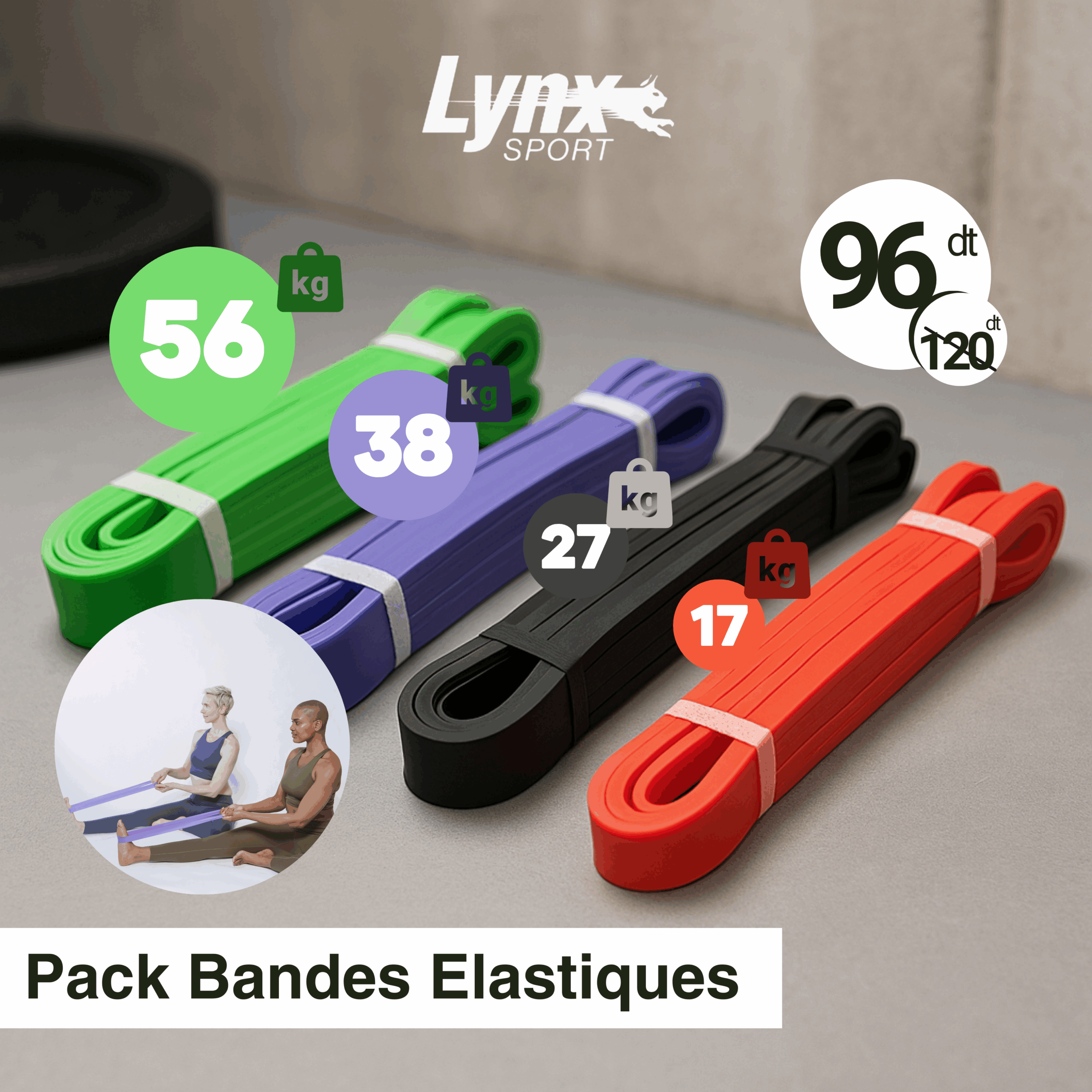 Pack Bandes Élastiques Sport - LYNX