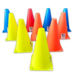 Cônes de jalonnage 23 cm à trous pour agilité (5 DT) | Lynx Sport
