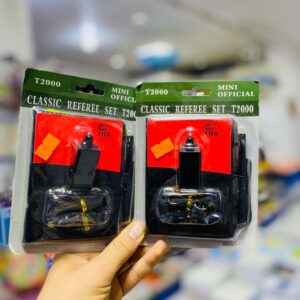 Sifflet d'arbitre avec cartons