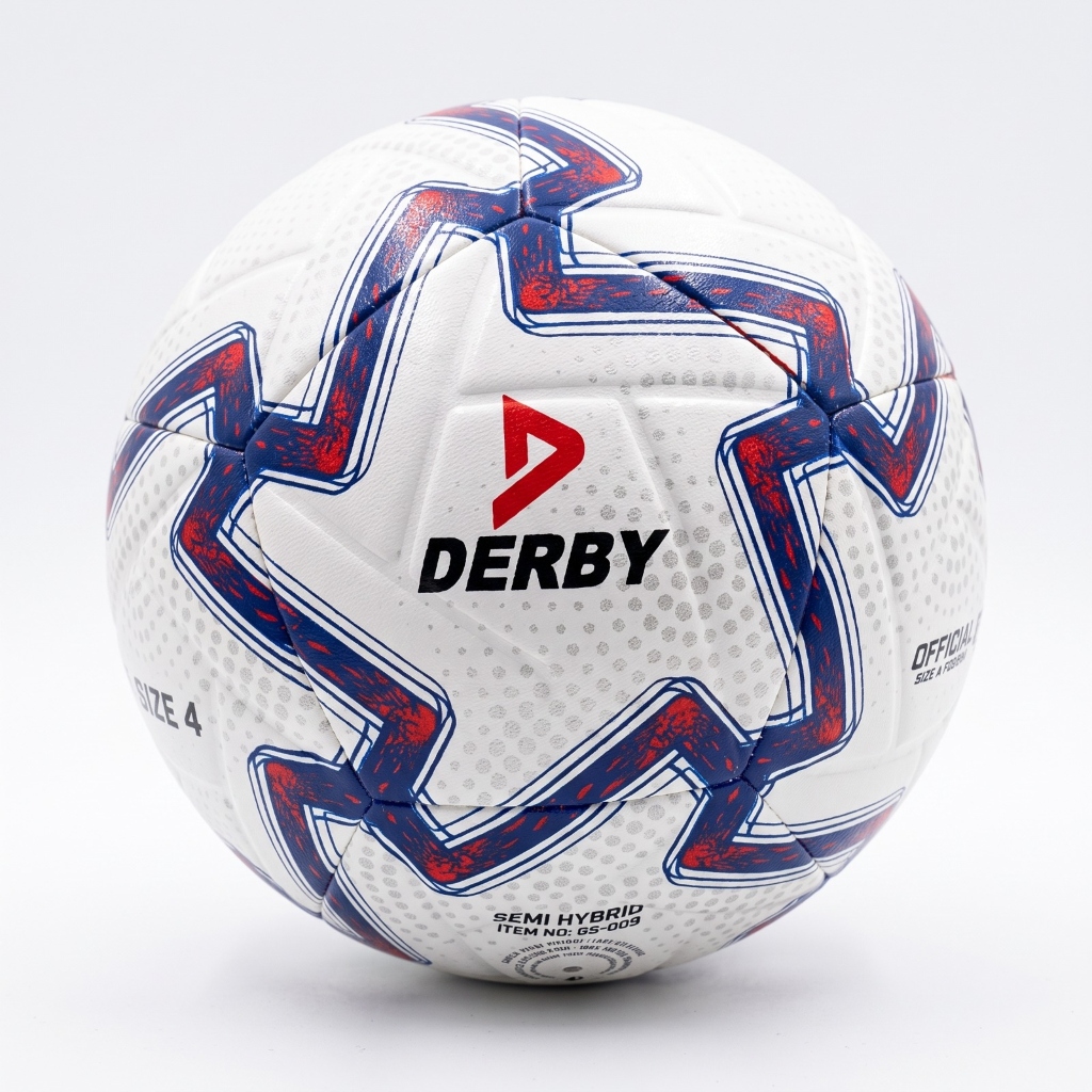 Ballon de Foot Derby Semi-Hybrid Taille 4 – Image 2