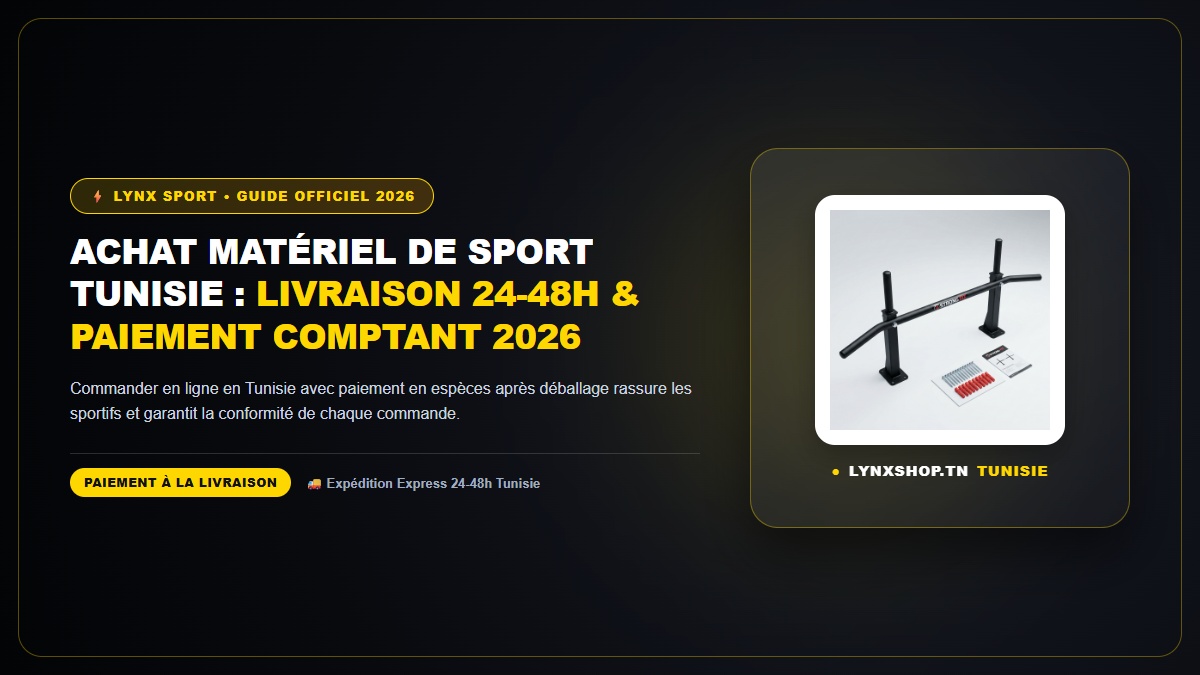 achat materiel sport tunisie complet officiel Lynx Sport Tunisie