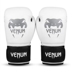 Gants de Boxe Venum Blanc – Entraînement & Sparring Pro